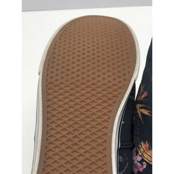 Vans Tropical Floral Black Bloom Canvas Sneakers Shoes Women's 8/Men's 6.5 - Picture 8 of 11
